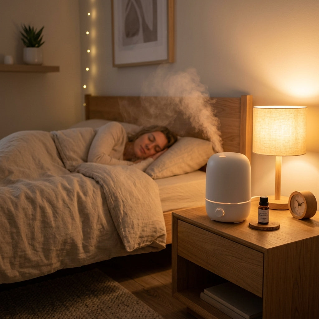 Humify en dormitorio con vapor
